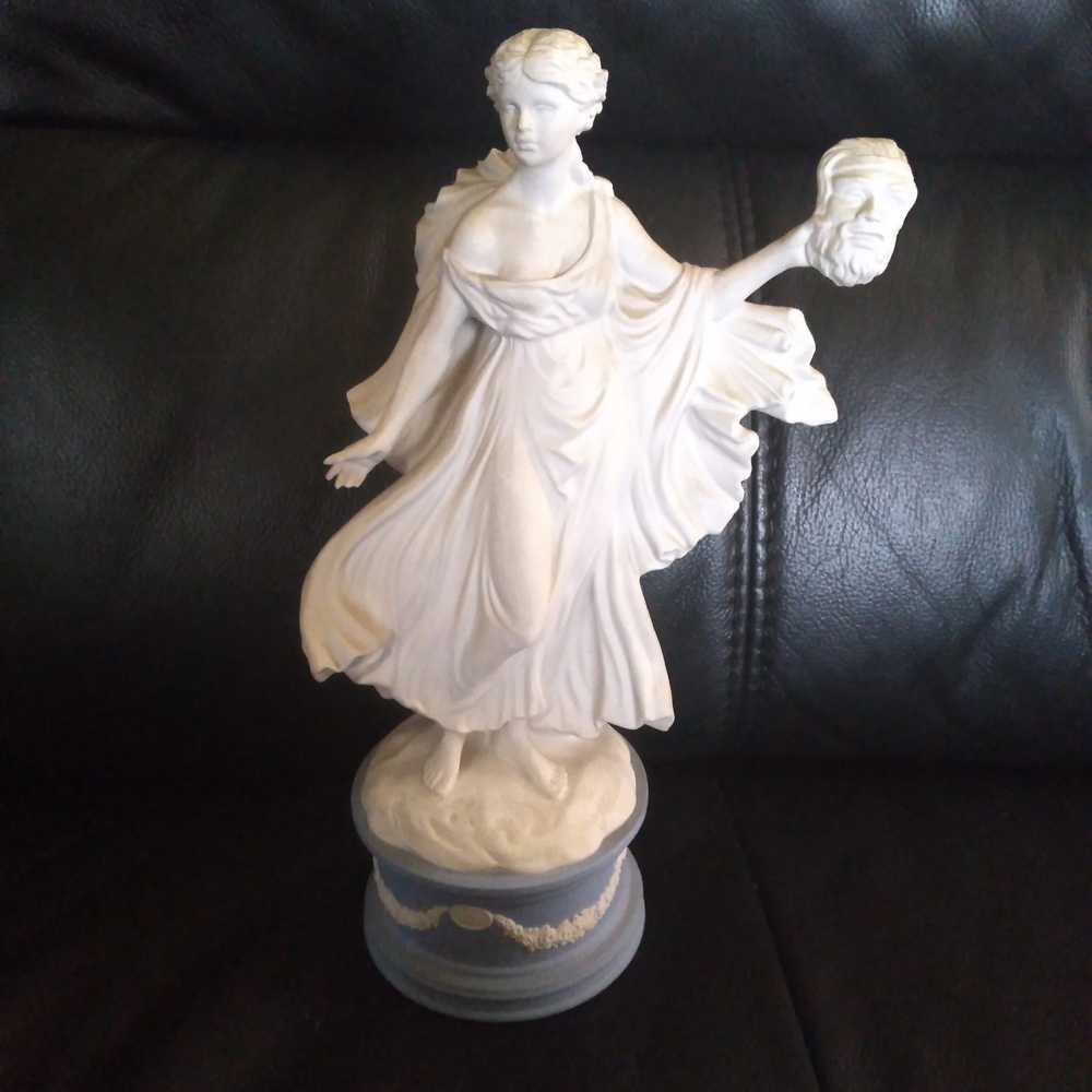 Wedgewood Jasper Ware Figurine "Melpomene" - Home Art Sculpture